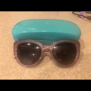 “Wink Wink” purple glitter Kate Spade Sunglasses